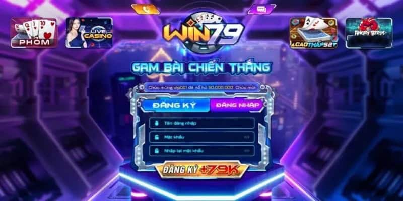 Tặng thưởng đăng ký tài khoản 79K