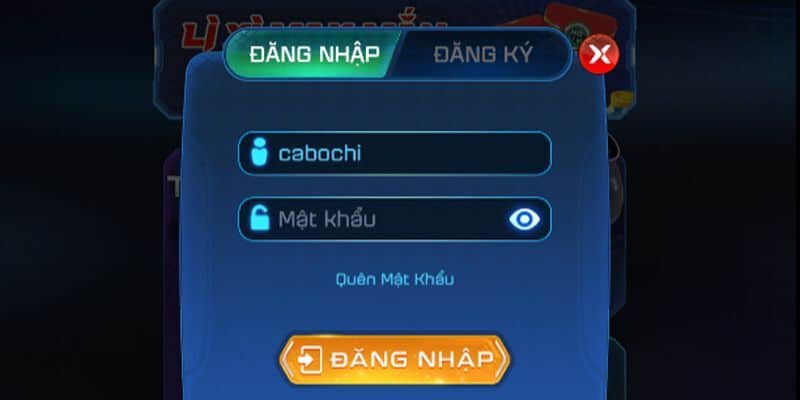 Điền các thông tin đăng nhập Win 79 được yêu cầu
