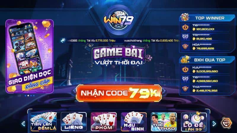 Các chương trình ưu đãi Win 79 được cập nhật liên tục