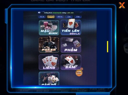 Các trò chơi game bài hấp dẫn ở cổng game Win 79
